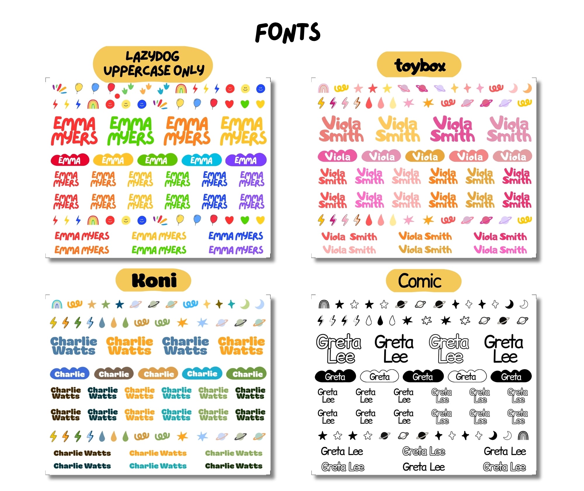 Custom UV DTF Name Decals | 3D Embossed Transfer Labels for Kids | No Background Waterproof Daycare Stickers | Premium School Gear Tags
