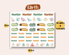Dino Theme | Name Decals | Waterproof Name Labels
