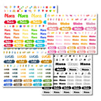 Cosmic Theme | Name Decals | Waterproof Name Labels