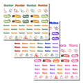 Dino Theme | Name Decals | Waterproof Name Labels